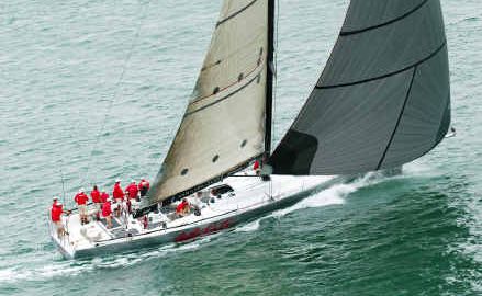 Honours at the line: Wild Oats X enters the Coffs Harbour Jetty yesterday to claim line honours in the Pittwater to Coffs Harbour yacht race. Honours at the line: Wild Oats X enters the Coffs Harbour Jetty yesterday to claim line honours in the Pittwater to Coffs Harbour yacht race.
